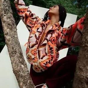 🌙FP MOVEMENT Hit The Slopes Printed Fleece Jacket🌙